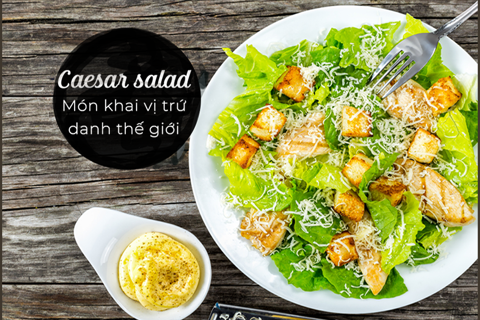 Nắm Ngay Công Thức Món Salad Caesar Ức Gà Huyền Thoại
