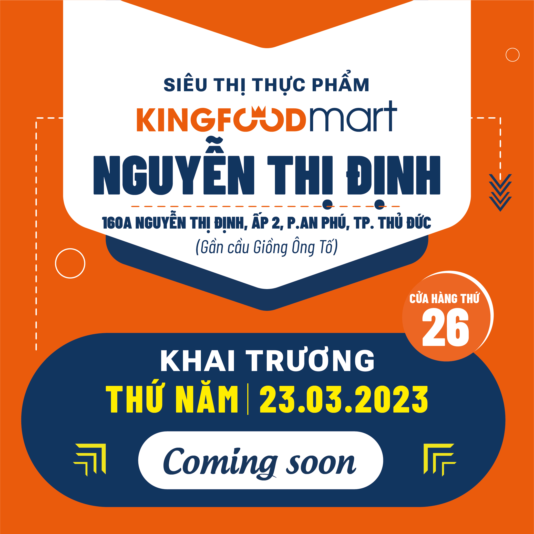 Liên Tiếp Khai Trương: Thủ Đức Vẫy Gọi, Kingfoodmart Nguyễn Thị Định Trả Lời!